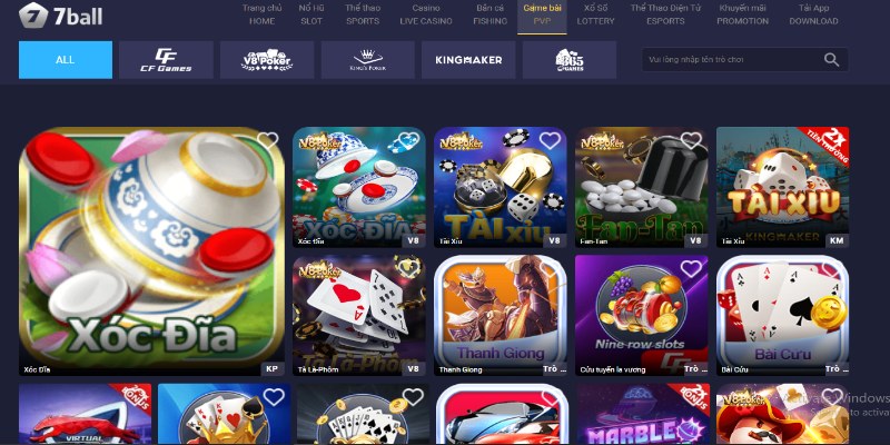 Game bài 7ball cho bạn trải nghiệm vương giả đích thực