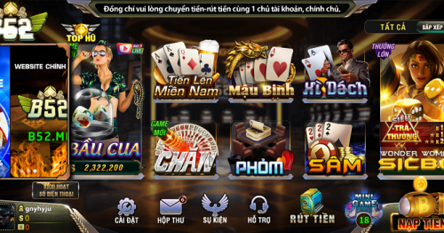 Tiến lên đếm lá – Game bài đổi thưởng hấp dẫn quy tụ tại B52